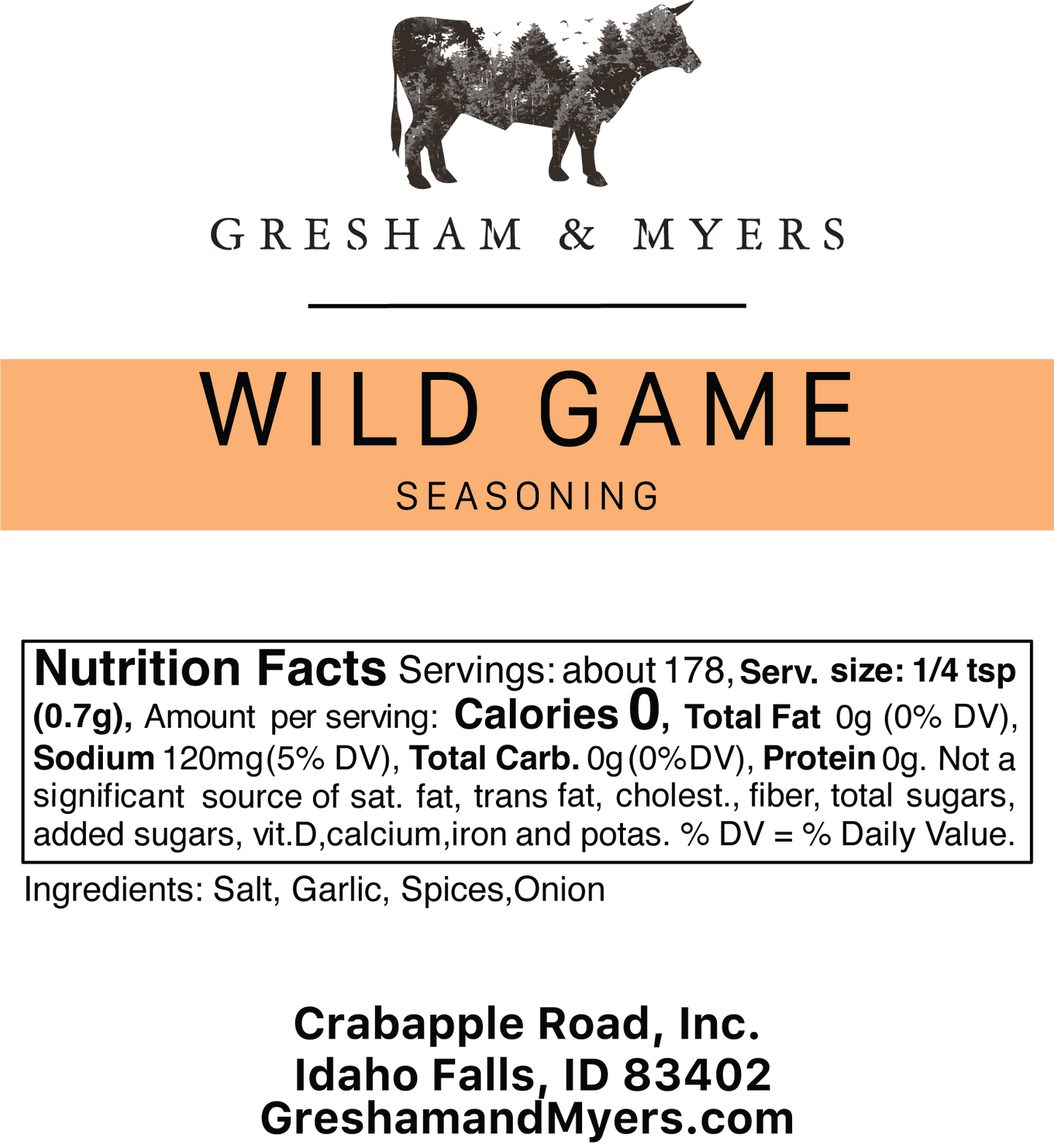 Wild Game Seasoning